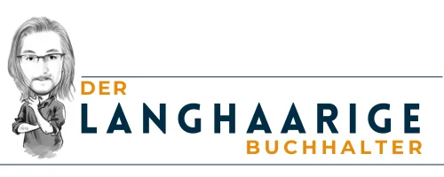 Der langhaarige Buchhalter – Logo